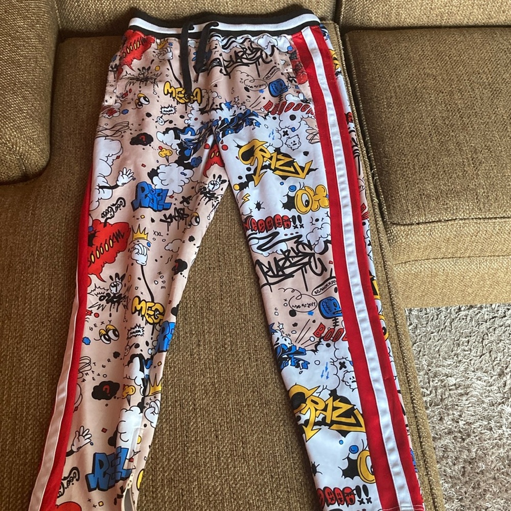 Comic design jogger sweatpants
